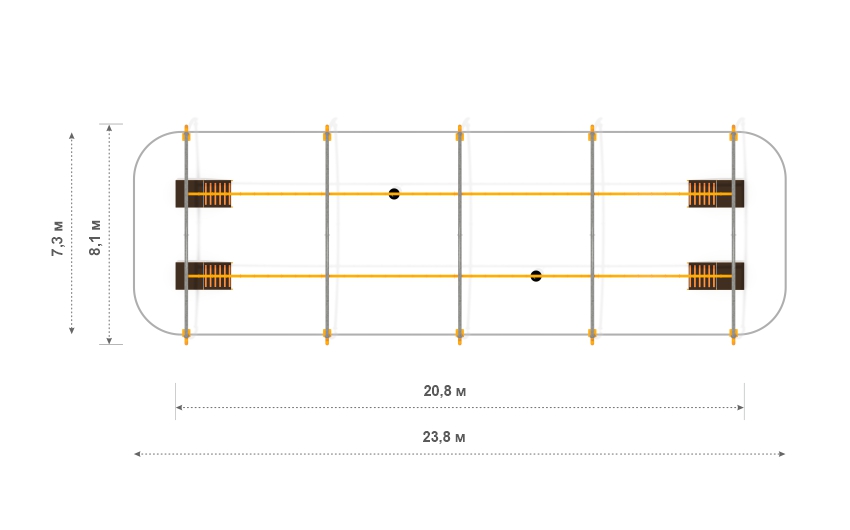 Схема Монорельс «КИНЕТИКА» МР-2-1