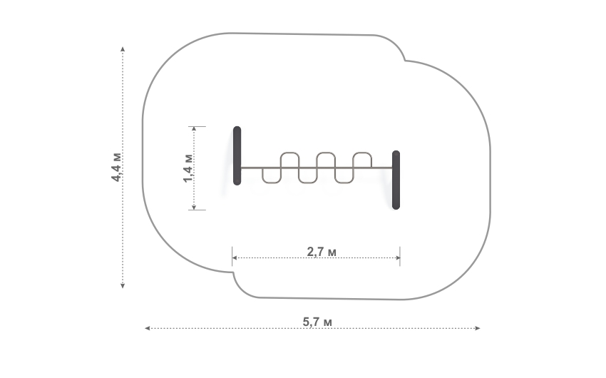 Схема СП-06 Спортивный элемент «Змейка»