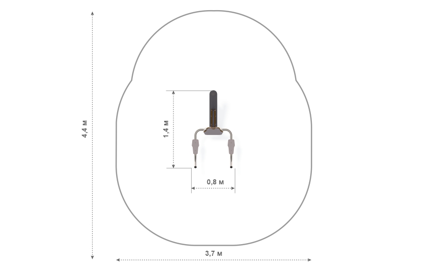 Схема СП-03 Спортивный элемент «Подъем ног в упоре»