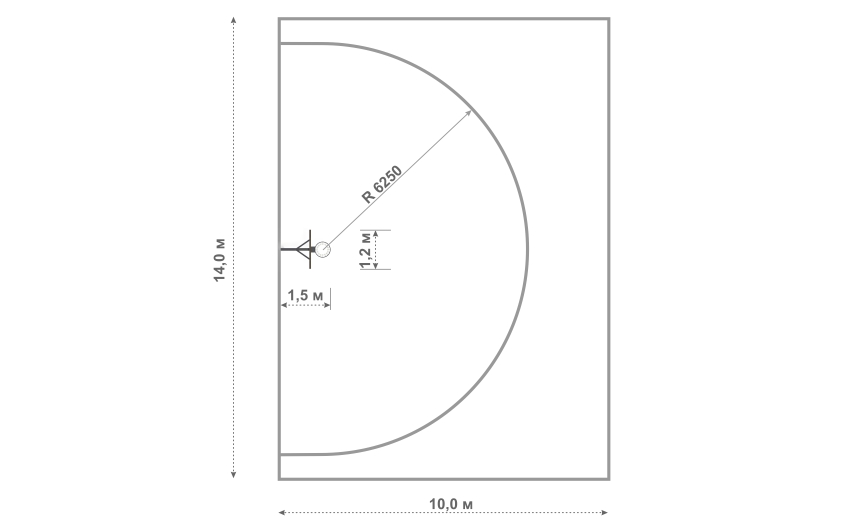 Схема Баскетбольная стойка СП-11