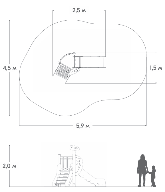 Схема Горка малая «Синдбад» КР-05