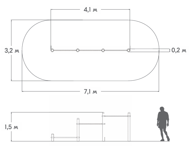 Схема Турники низкие ФТ-05