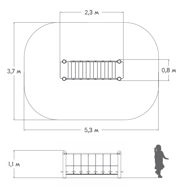 Схема Игровой элемент «Мостик» ЛК-08