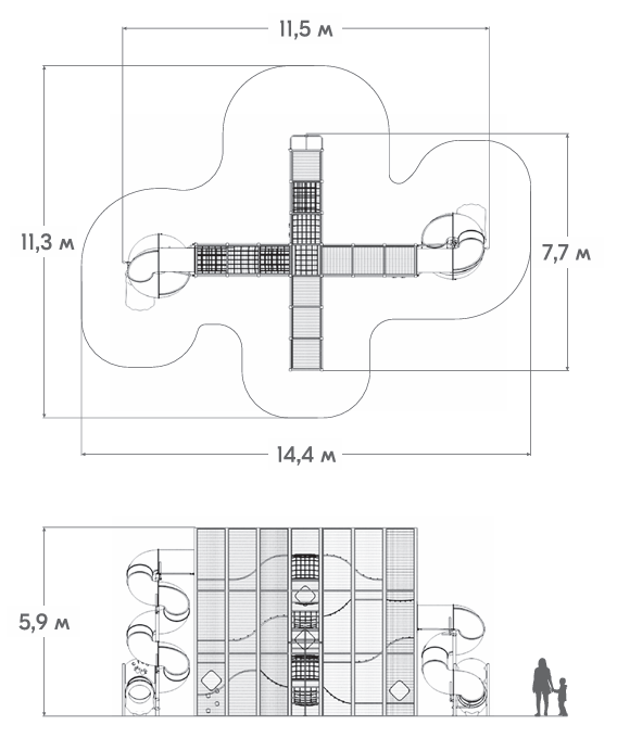 Схема Игровой комплекс ДВК-04
