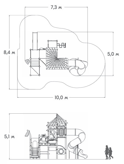 Схема Игровой комплекс ЗЛ-22-С